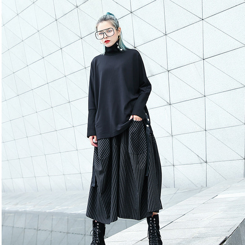 Cropped high waist pants