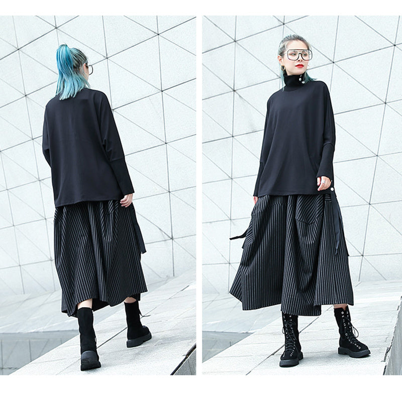 Cropped high waist pants