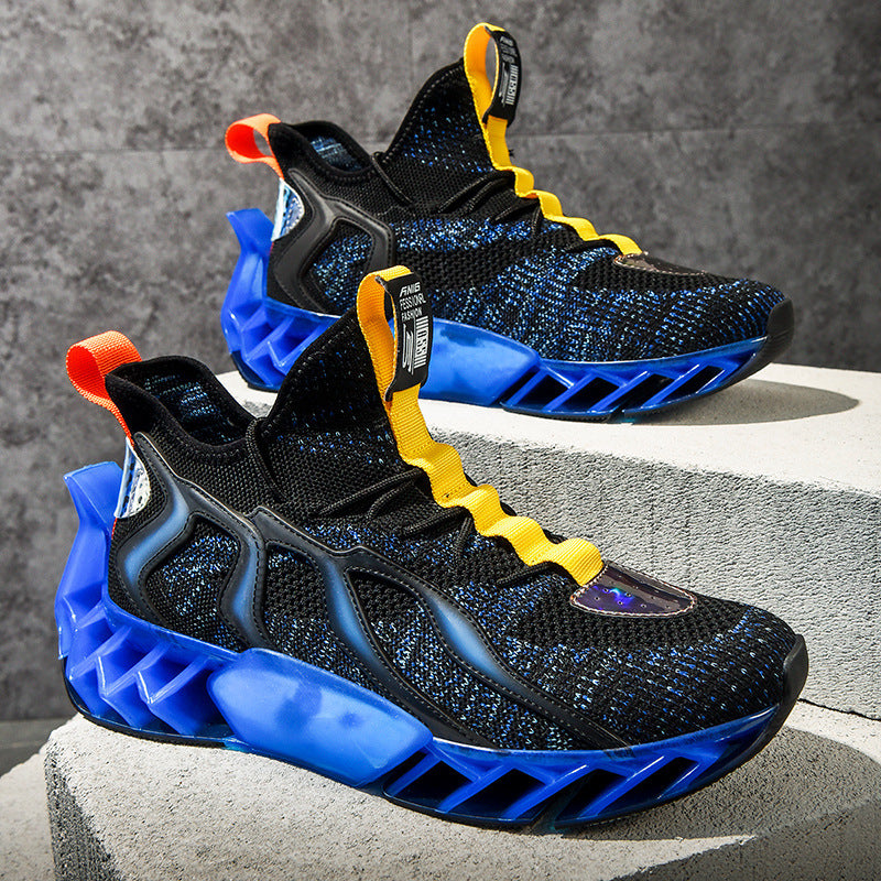 Flying Woven Leisure Thick Soled Sports Shoes For Men and women