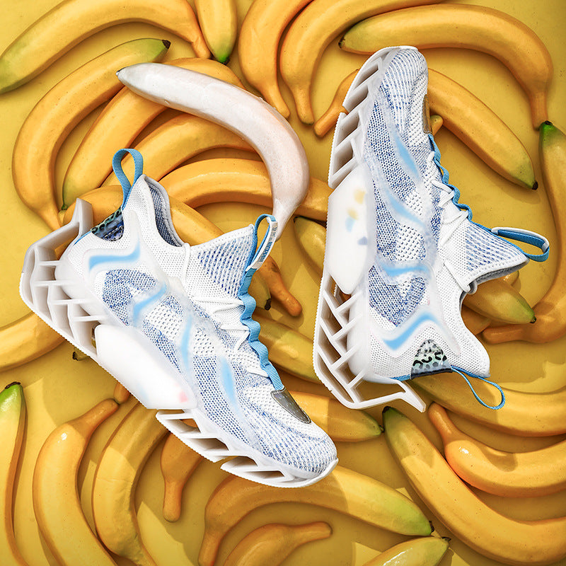 Flying Woven Leisure Thick Soled Sports Shoes For Men and women