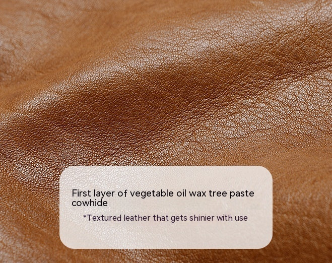 Retro Handmade First Layer Cowhide Crossbody Bag