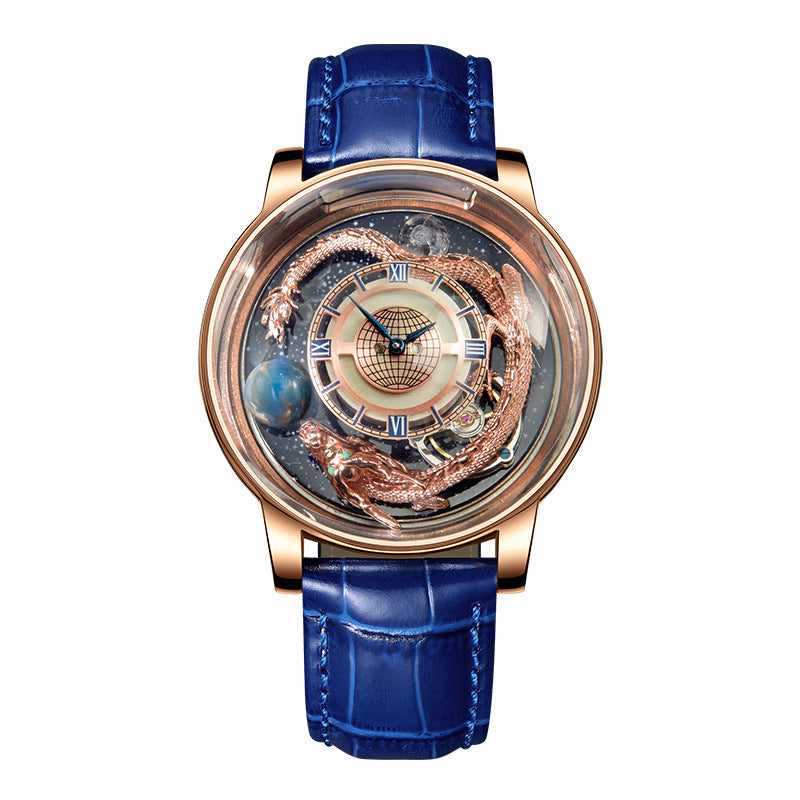 Men's & women Fashion Tourbillon Good Luck Comes Watch