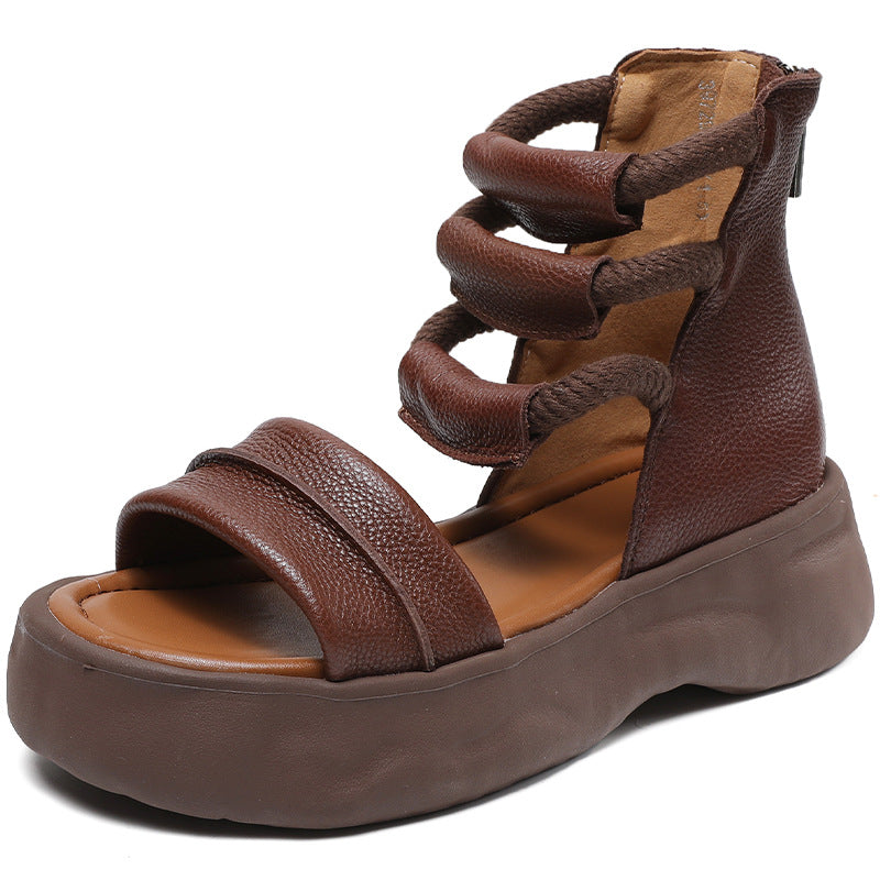 First Layer Cowhide Platform Sandal — Weight & Control Series