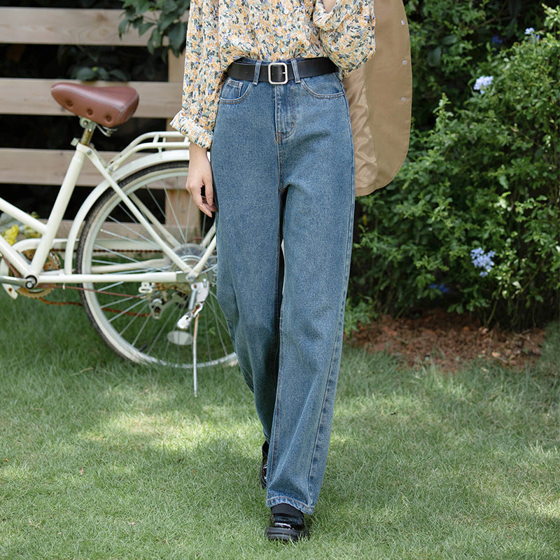 Wide-leg pants straight-leg pants