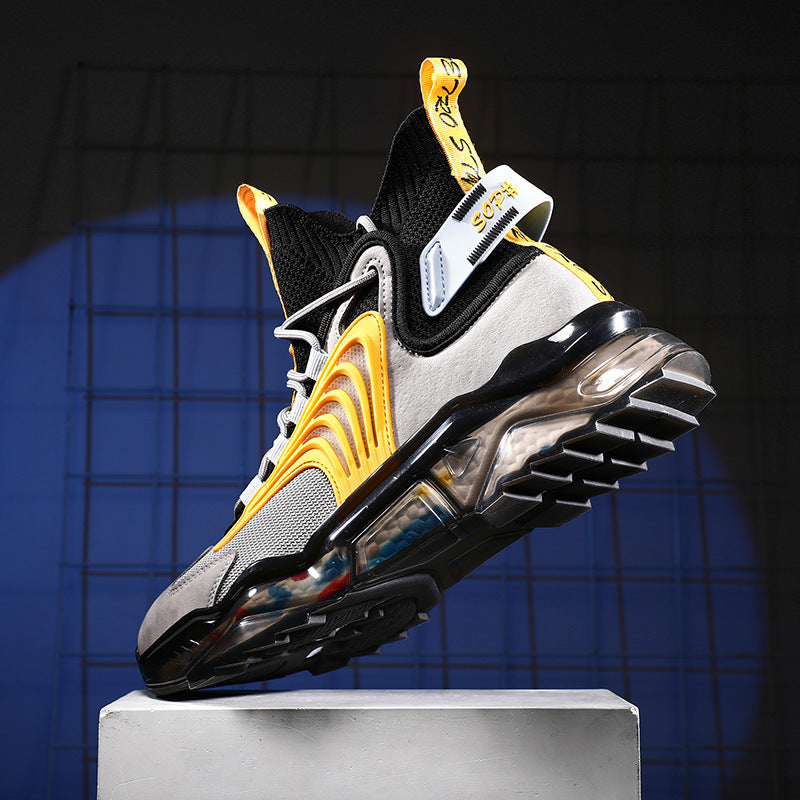 Men's and women's Shoes High Top Shoes Thick Soled Breathable Casual Shoes