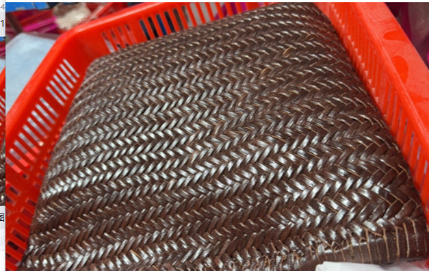 Woven Tote Vintage Top Layer Cowhide Handmade Shoulder Bag