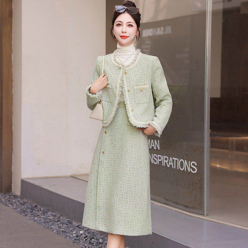 Graceful And Fashionable Small Dignified And Elegant Two-piece Set Dress