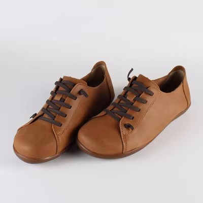 First Layer Cowhide Plus Size Handmade Shoes Women