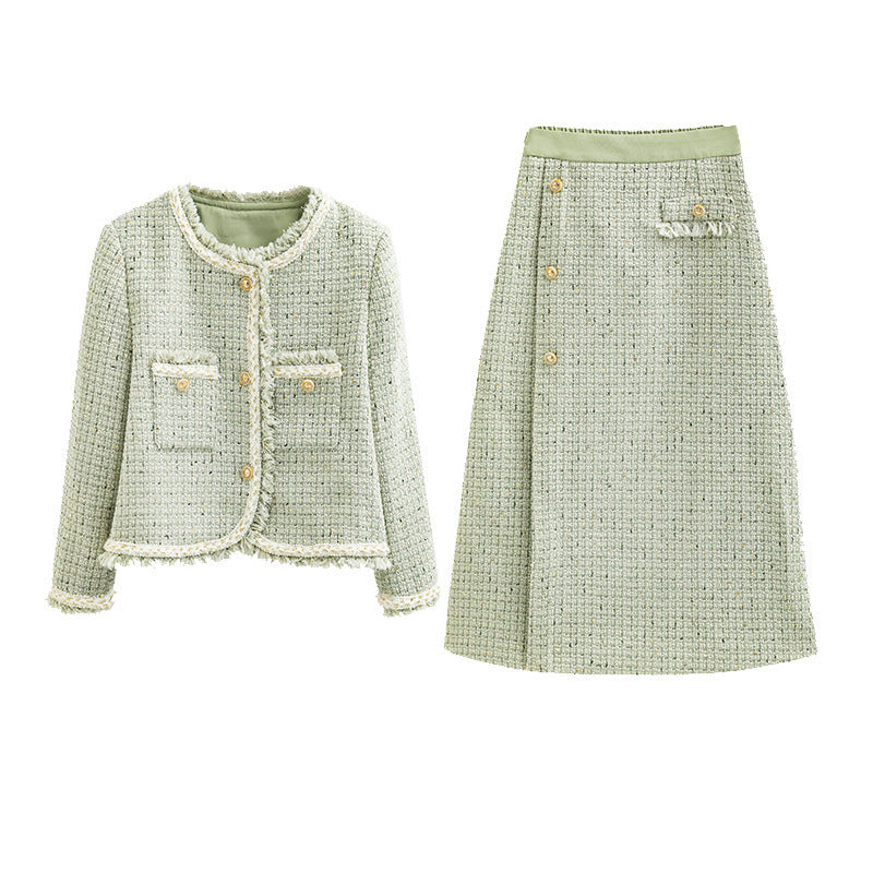 Graceful And Fashionable Small Dignified And Elegant Two-piece Set Dress