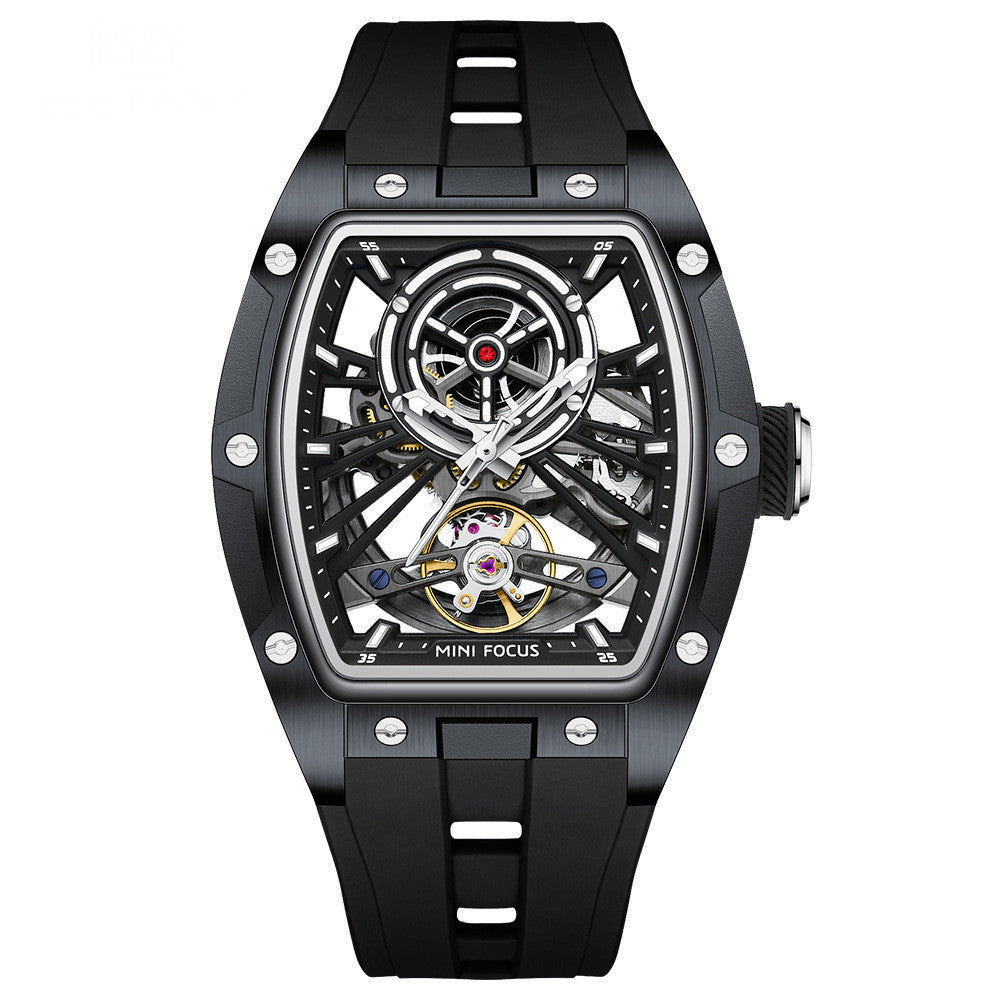Men's Steel Case Full Hollow Automatic Mechanical Watch