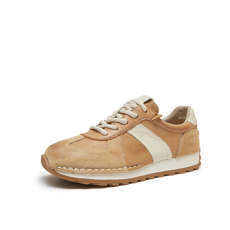 Classic Daily Sneaker – First-Layer Cowhide Upper with Pigskin Insole