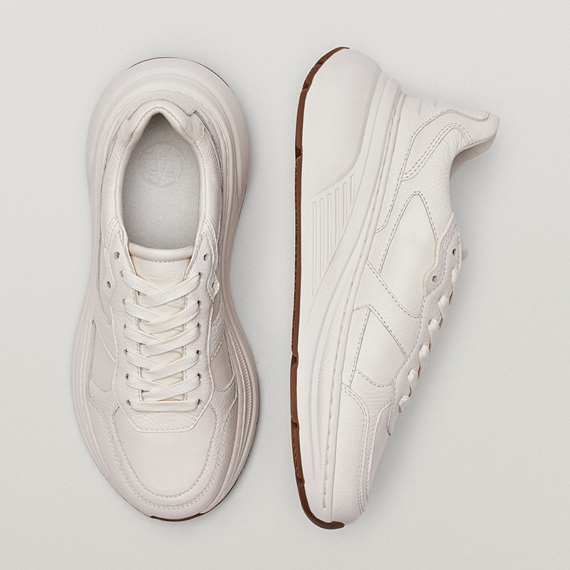 Ins Thick Soled Increased White Shoes White Casual Sneakers