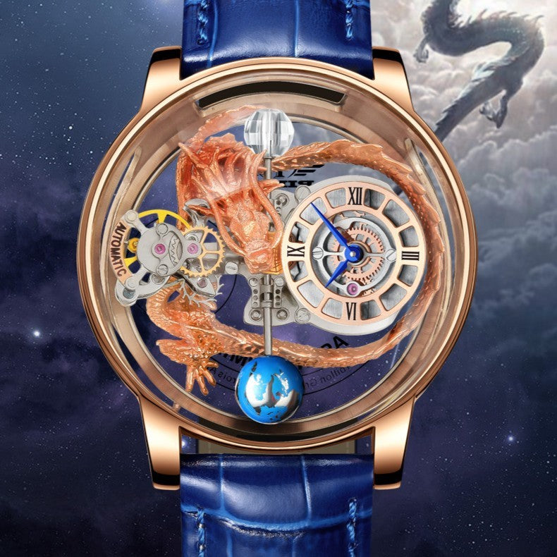Men's & women Fashion Tourbillon Good Luck Comes Watch