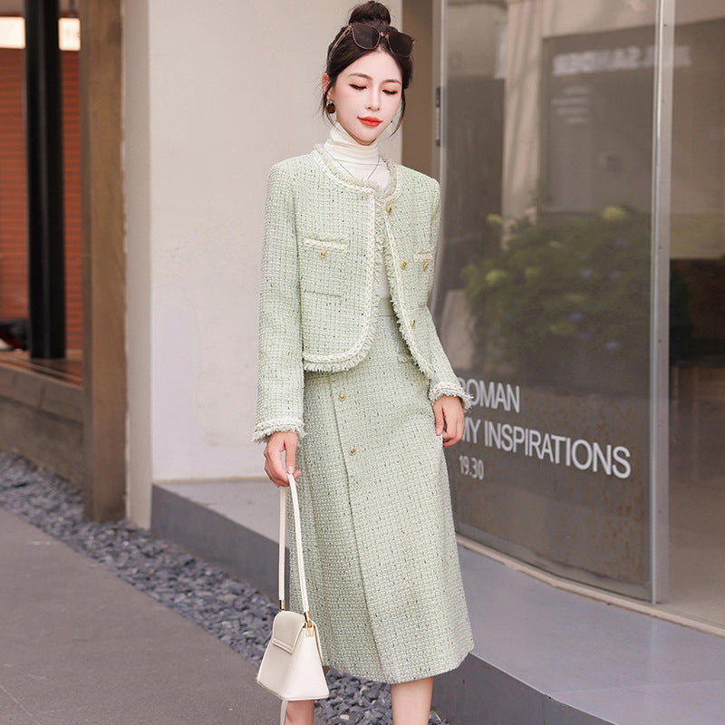 Graceful And Fashionable Small Dignified And Elegant Two-piece Set Dress