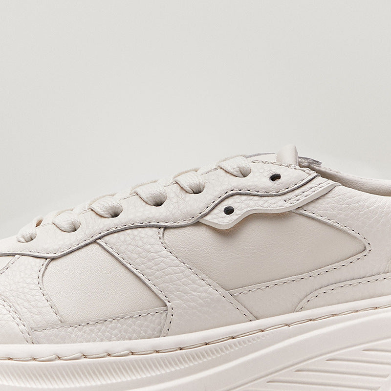 Ins Thick Soled Increased White Shoes White Casual Sneakers