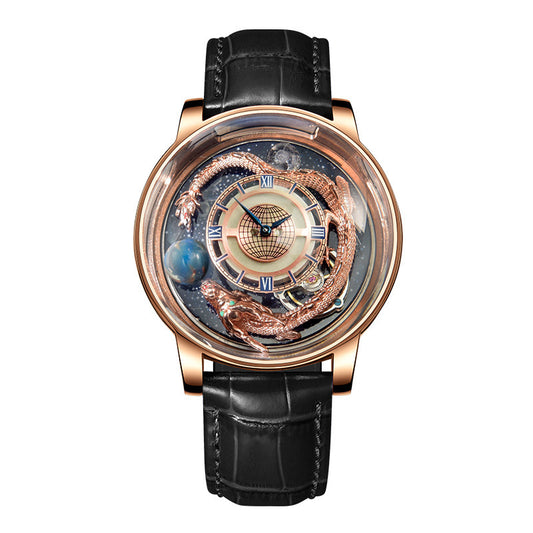 Men's & women Fashion Tourbillon Good Luck Comes Watch