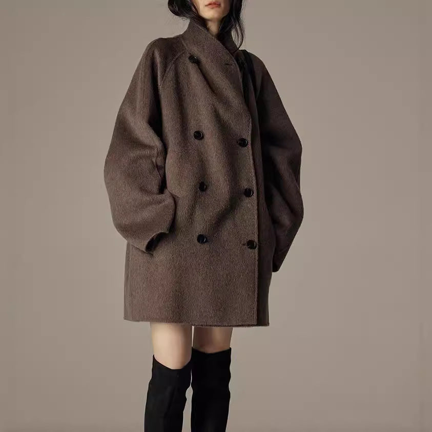 Elegant Winter Double-sided Wool Women's Coat