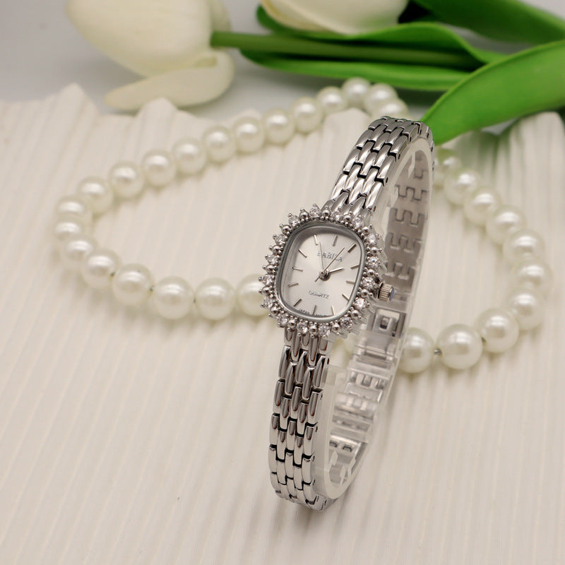 Octagonal Diamond Casual Cool Chain Watch English Watch