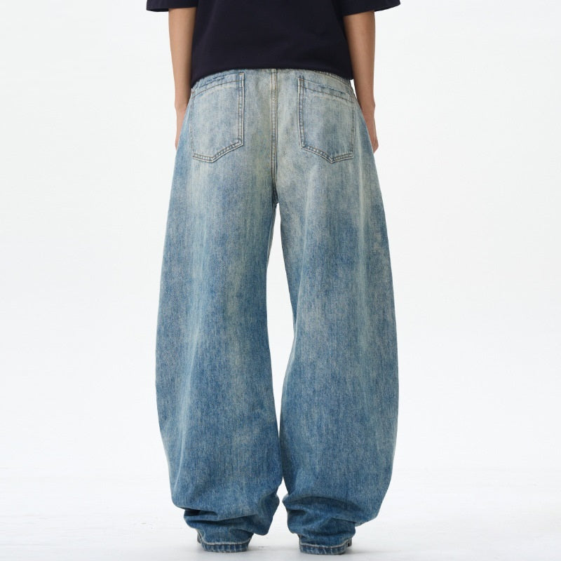 American Machete Jeans Men's Street Retro Washed