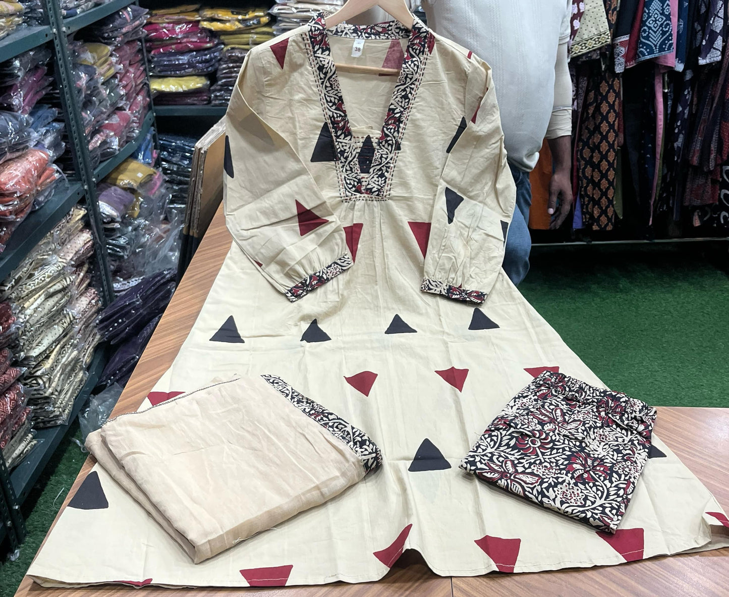 TATVANI Printed Cotton Suit Set