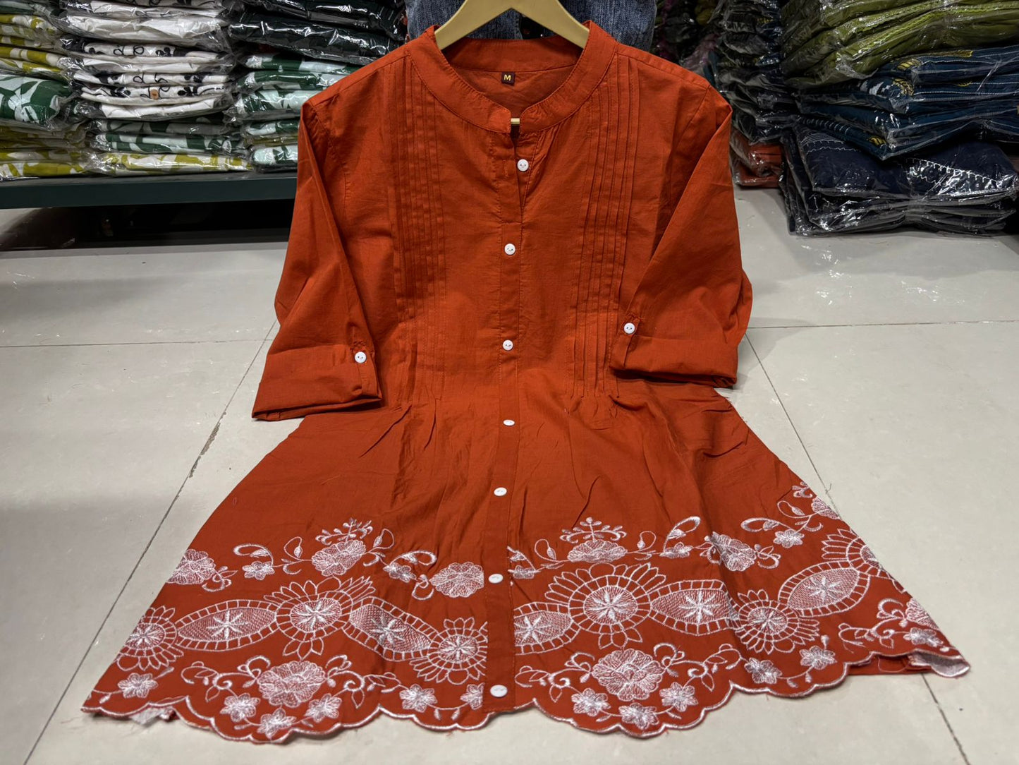 TATVANI Embroidered Cotton Co-Ord Set