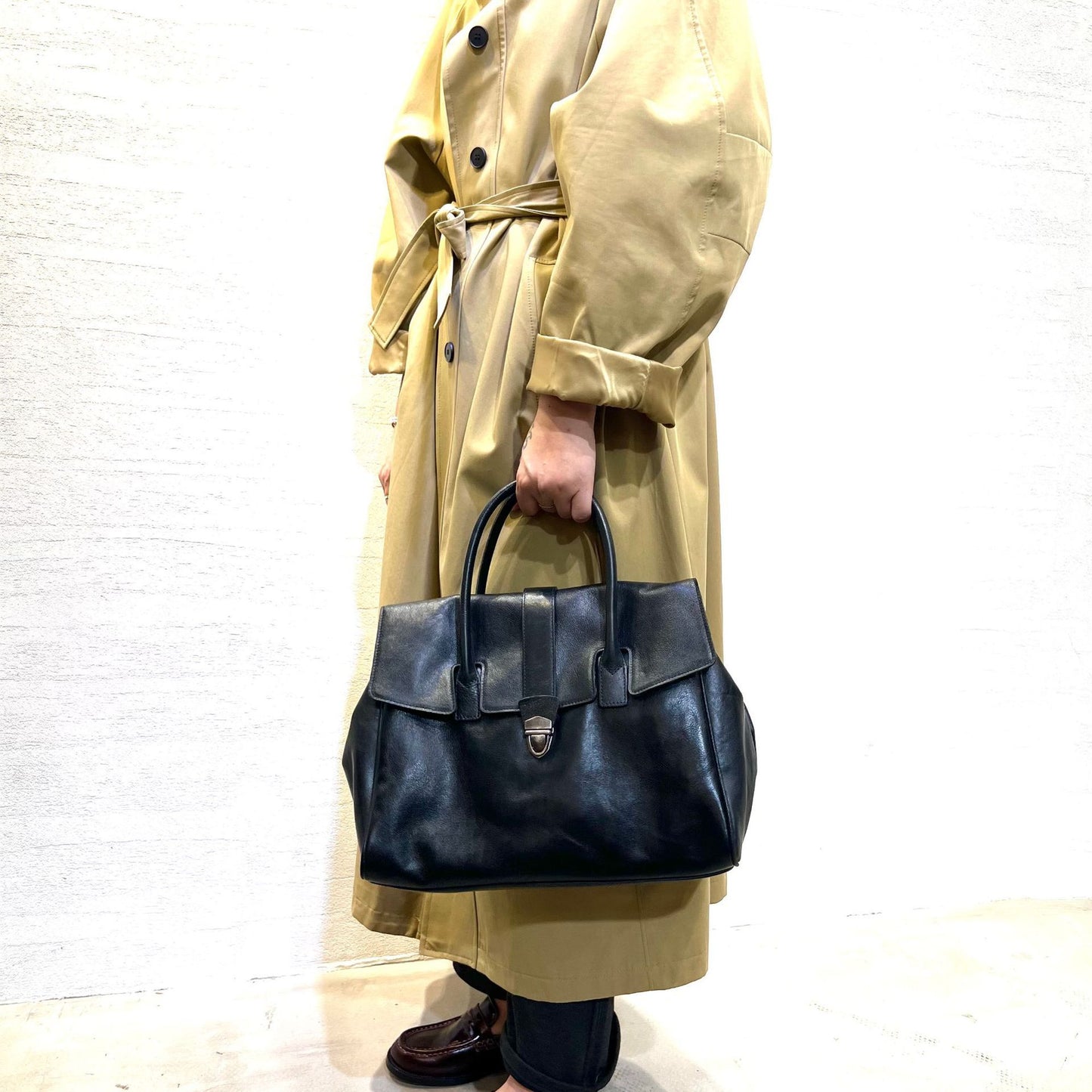 Genuine Leather Bag Vintage Handmade First Layer Vegetable Tanning Leather