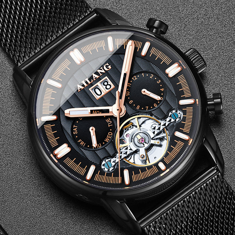 Tourbillon Multi-function Automatic Mechanical Watch