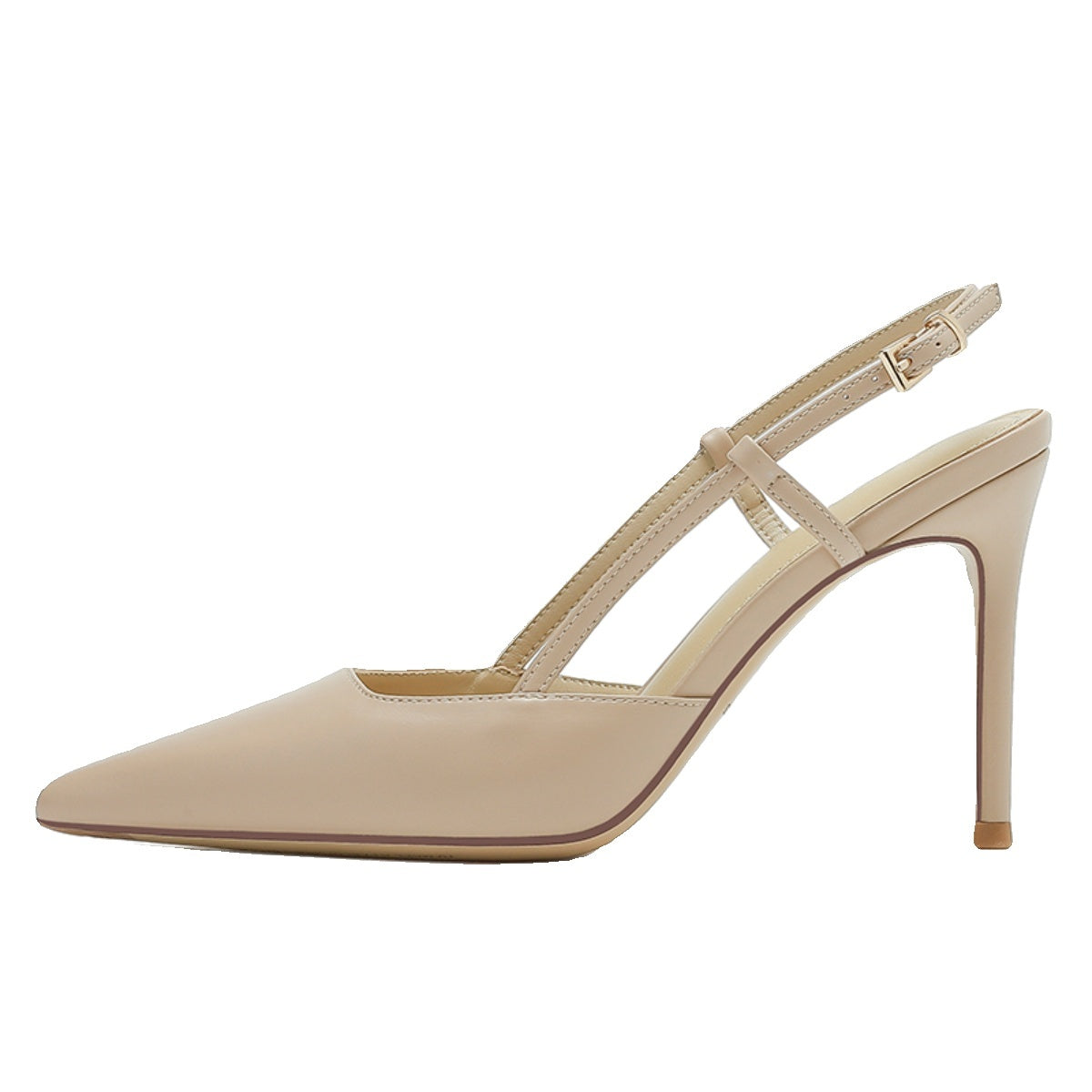 One Line Buckle Toe High-heeled Sandals For Women