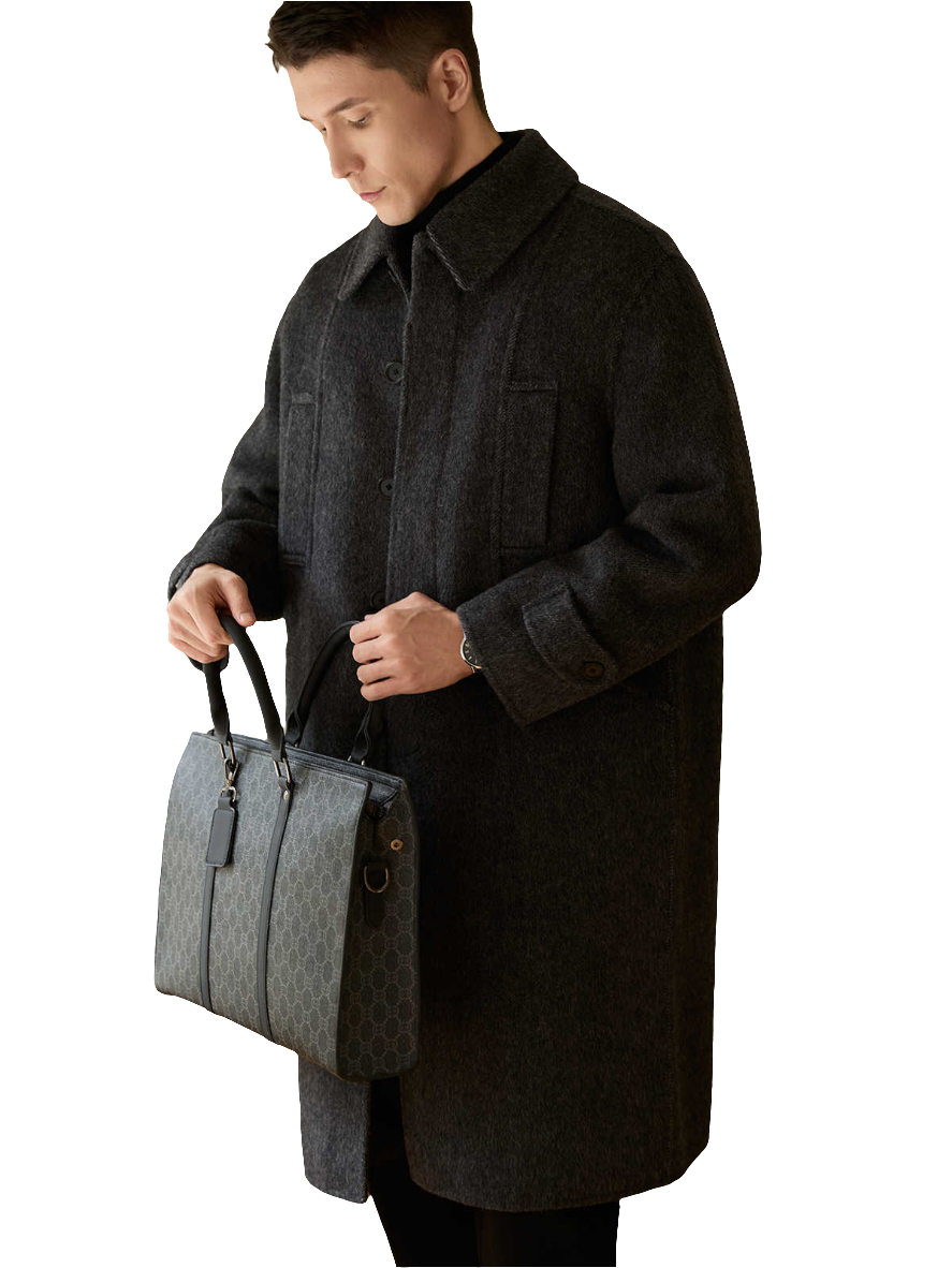 Wool Double-sided Woolen Coat Mid-length Men's Coat