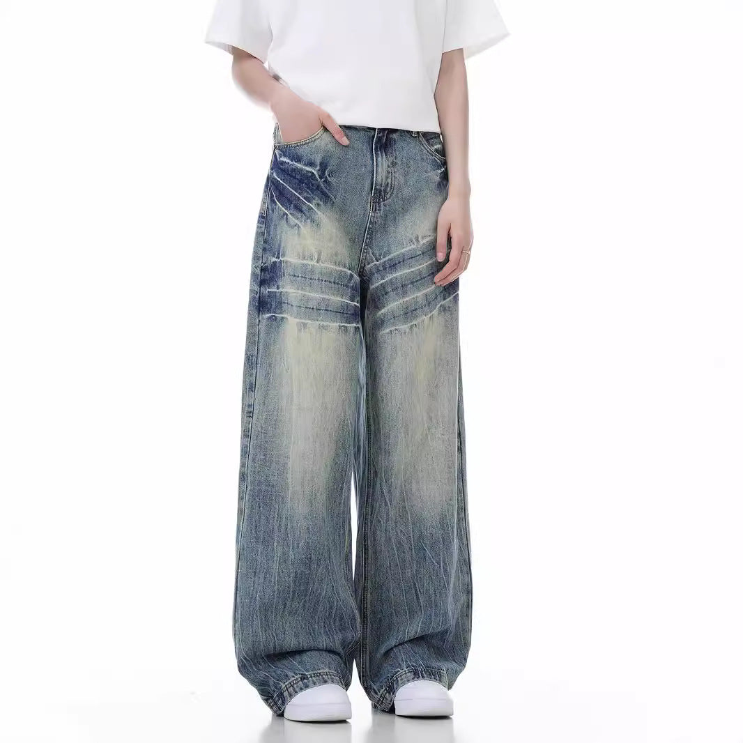 Loose Wide Leg Jeans American High Street