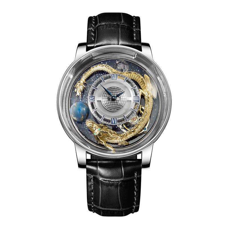 Men's & women Fashion Tourbillon Good Luck Comes Watch