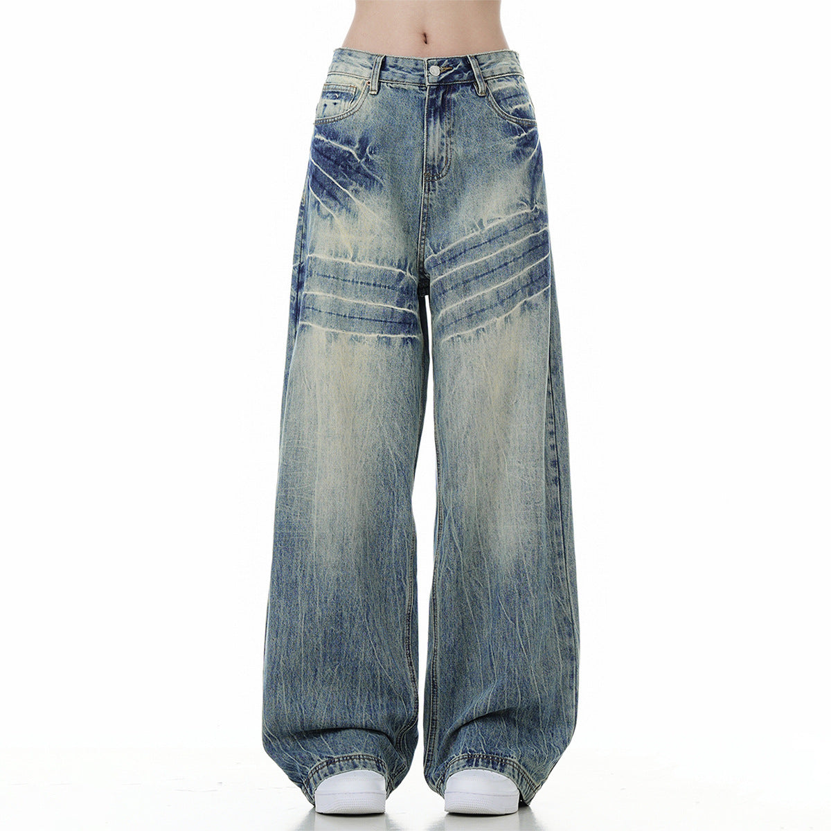 Loose Wide Leg Jeans American High Street