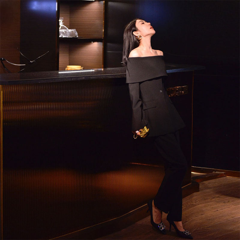 Fashion Socialite Temperament Business Suit