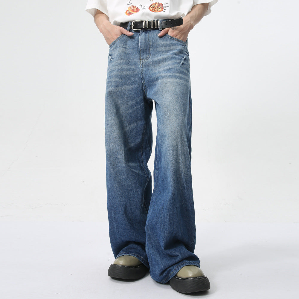 Men's Summer New Loose Straight Jeans