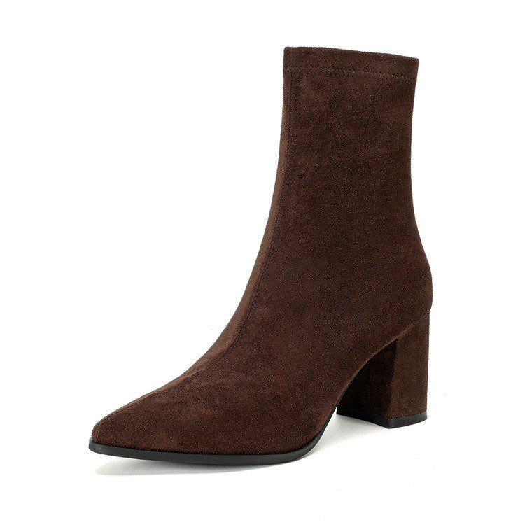 Cowhide Leather Ankle Boot with Pigskin Interior