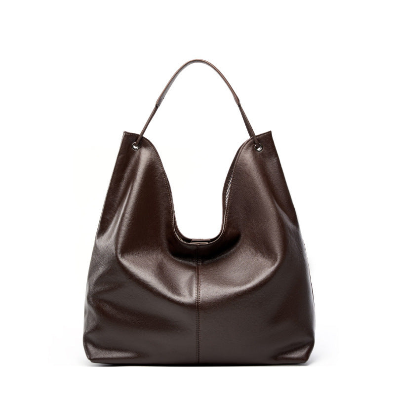 Full Cowhide Lined Hobo Bag — Natural Drape Structure
