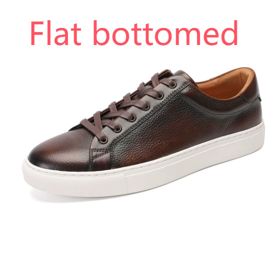 Top Layer Cowhide Men's and women's Shoes Black Commute Leisure