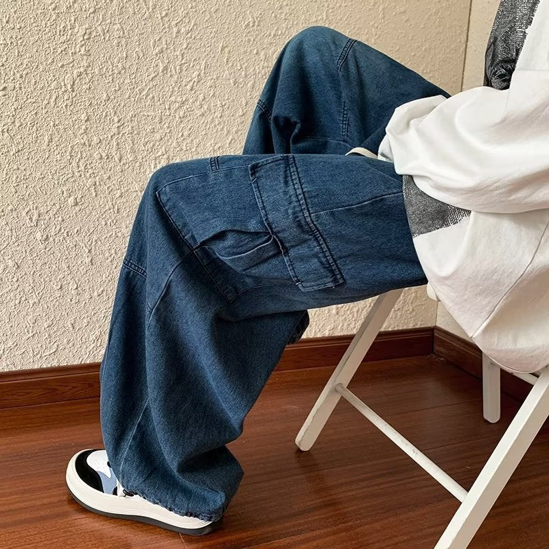 Straight Jeans Men's Spring New Korean Style