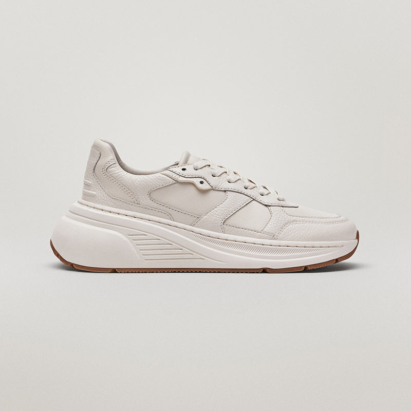 Ins Thick Soled Increased White Shoes White Casual Sneakers