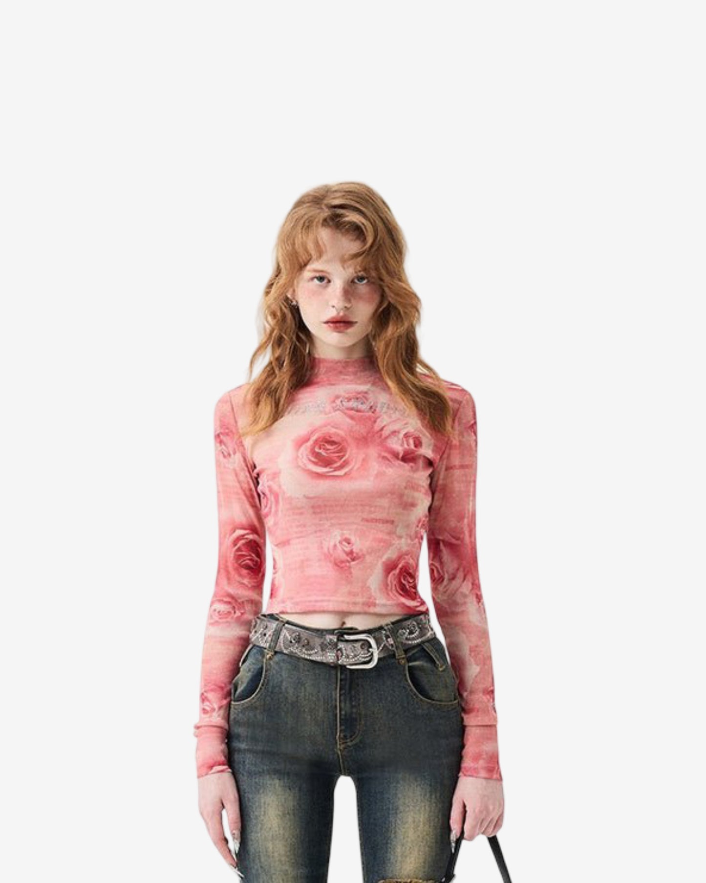 Mesh Bottomed Shirt That Can Be Worn Externally