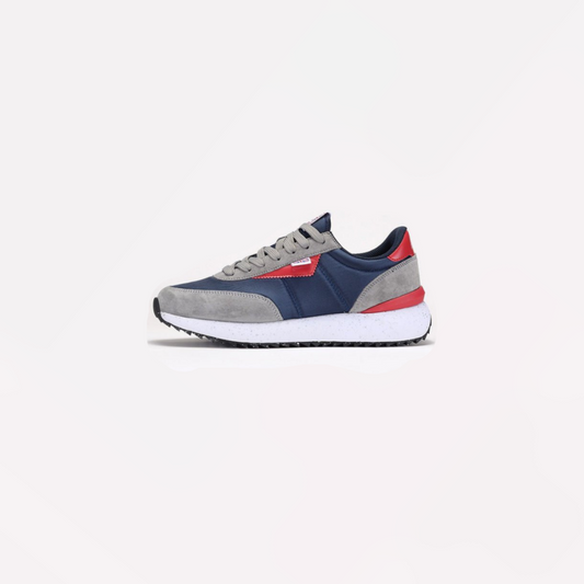 Daily Runner Sneaker – Nylon & Suede with Cushioned Sole