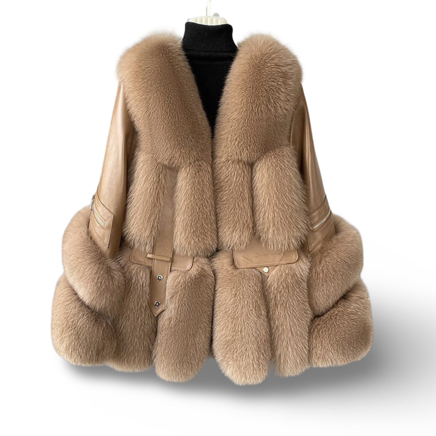 Fur Women's Medium Long Young One-piece Coat