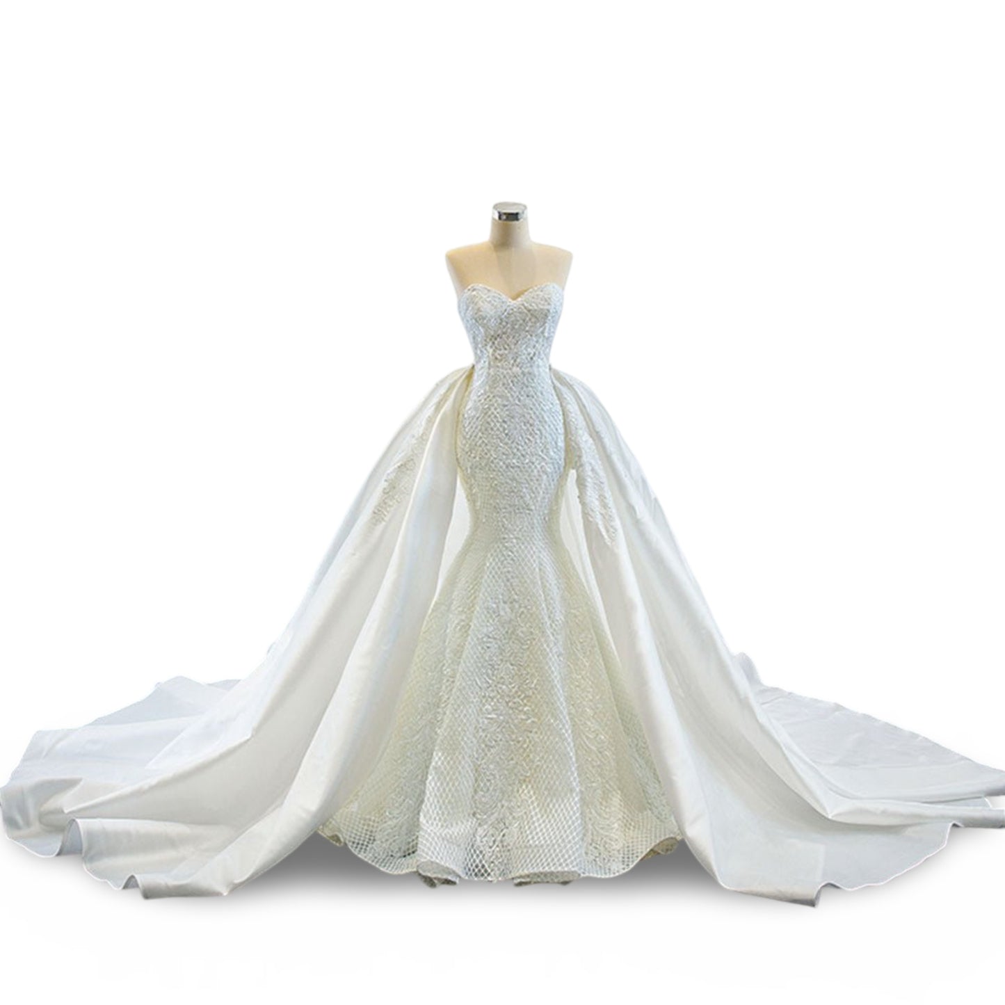 The Wedding Dress Wears Two Fishtail Tail Tube Tops, The Temperament Is Thin And Dreamy