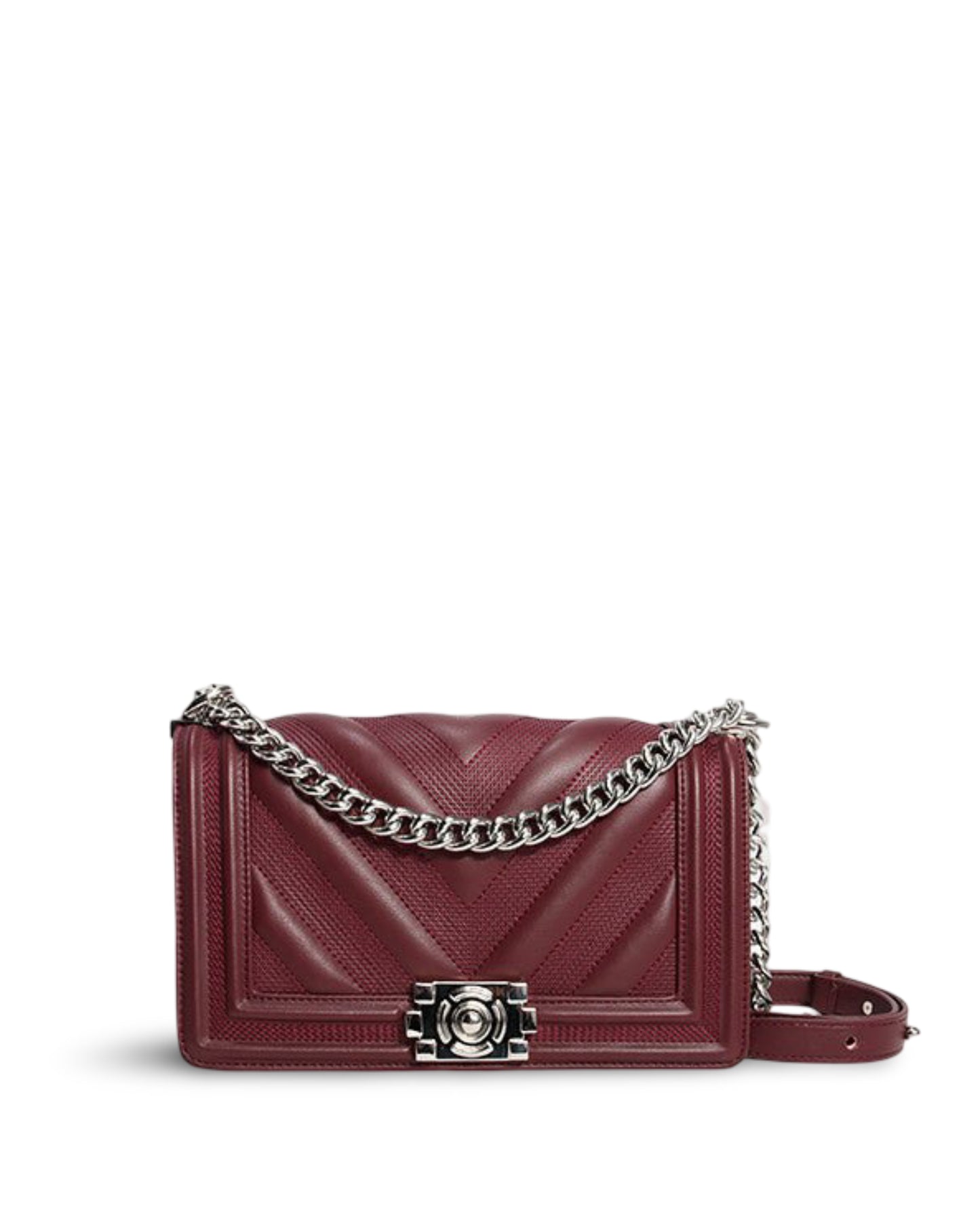 Fashion Versatile One Shoulder Crossbody Square Bag Underarm Leather