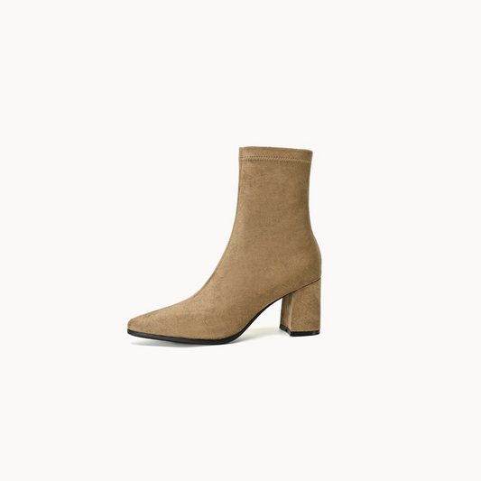 Cowhide Leather Ankle Boot with Pigskin Interior