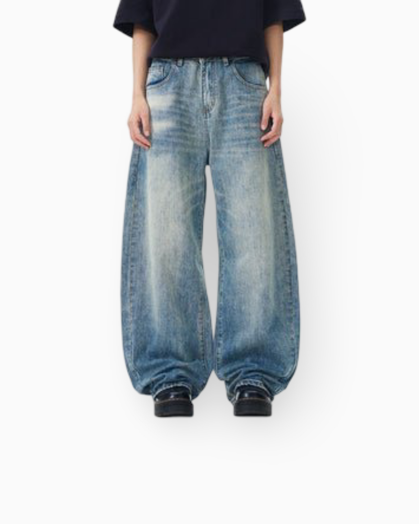 American Machete Jeans Men's Street Retro Washed