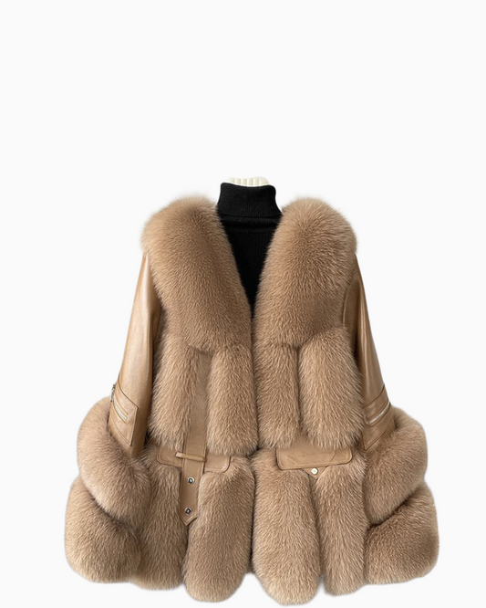 Fur Women's Medium Long Young One-piece Coat