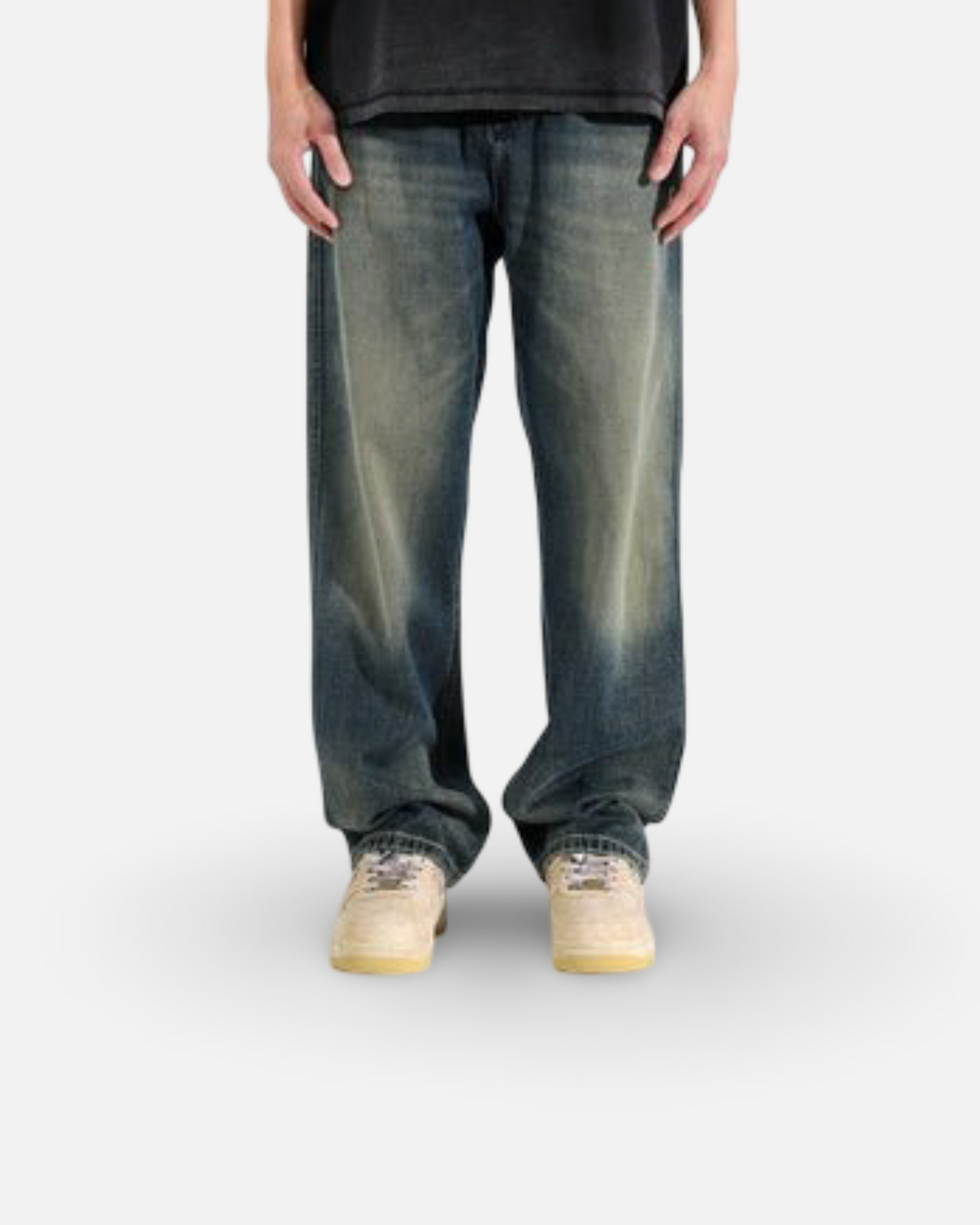 Casual Loose Drooping Straight Jeans For Men Spring