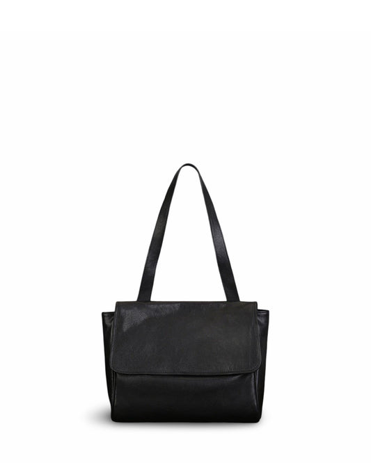 Solid Color Cowhide Tote Bag Simple Commute Shoulder Messenger Bag For Women