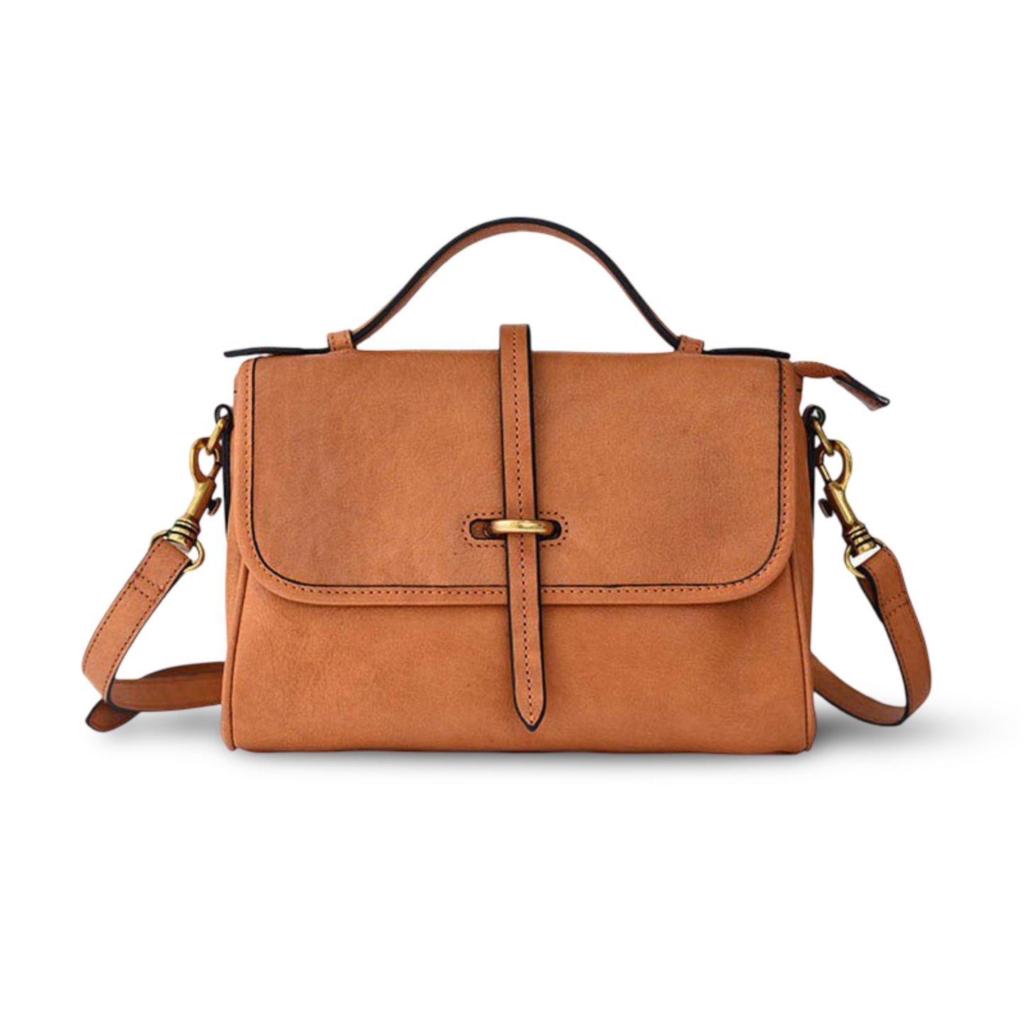 Handmade First Layer Cowhide Skeleton-skin Vintage Messenger Bag